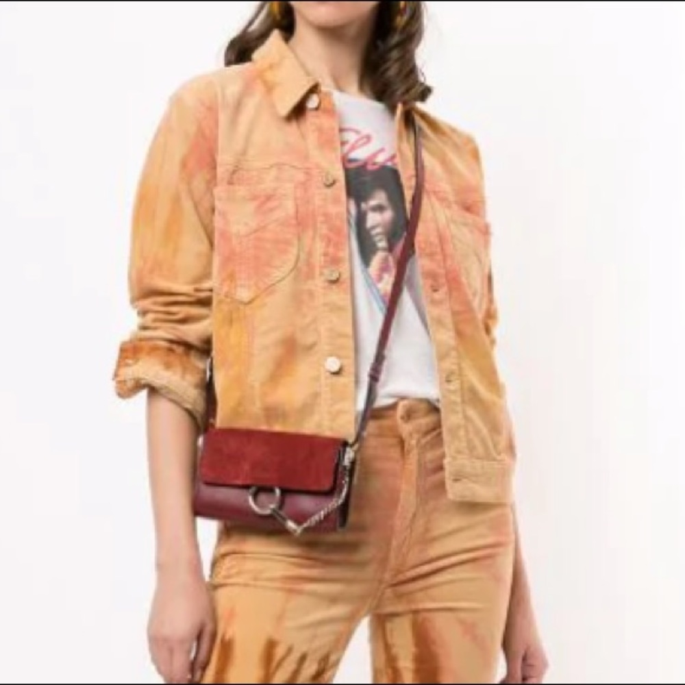 Mother Denim tie dye denim jacket